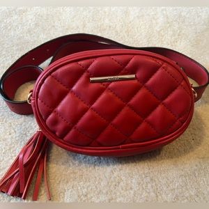 Red belt purse